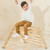 Play Coco Village Climbers | Montessori Triangle Climber Small - Natural Wood