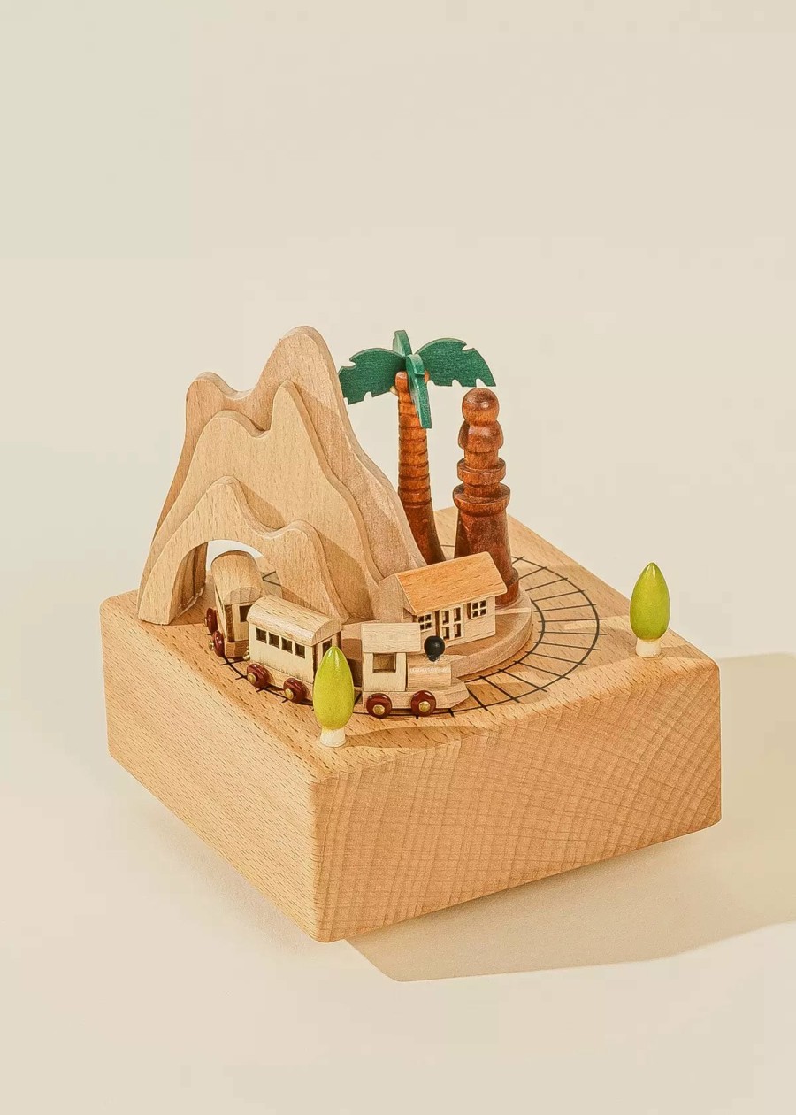 Home Essentials Coco Village Music Boxes | Wooden Music Box - Little Train