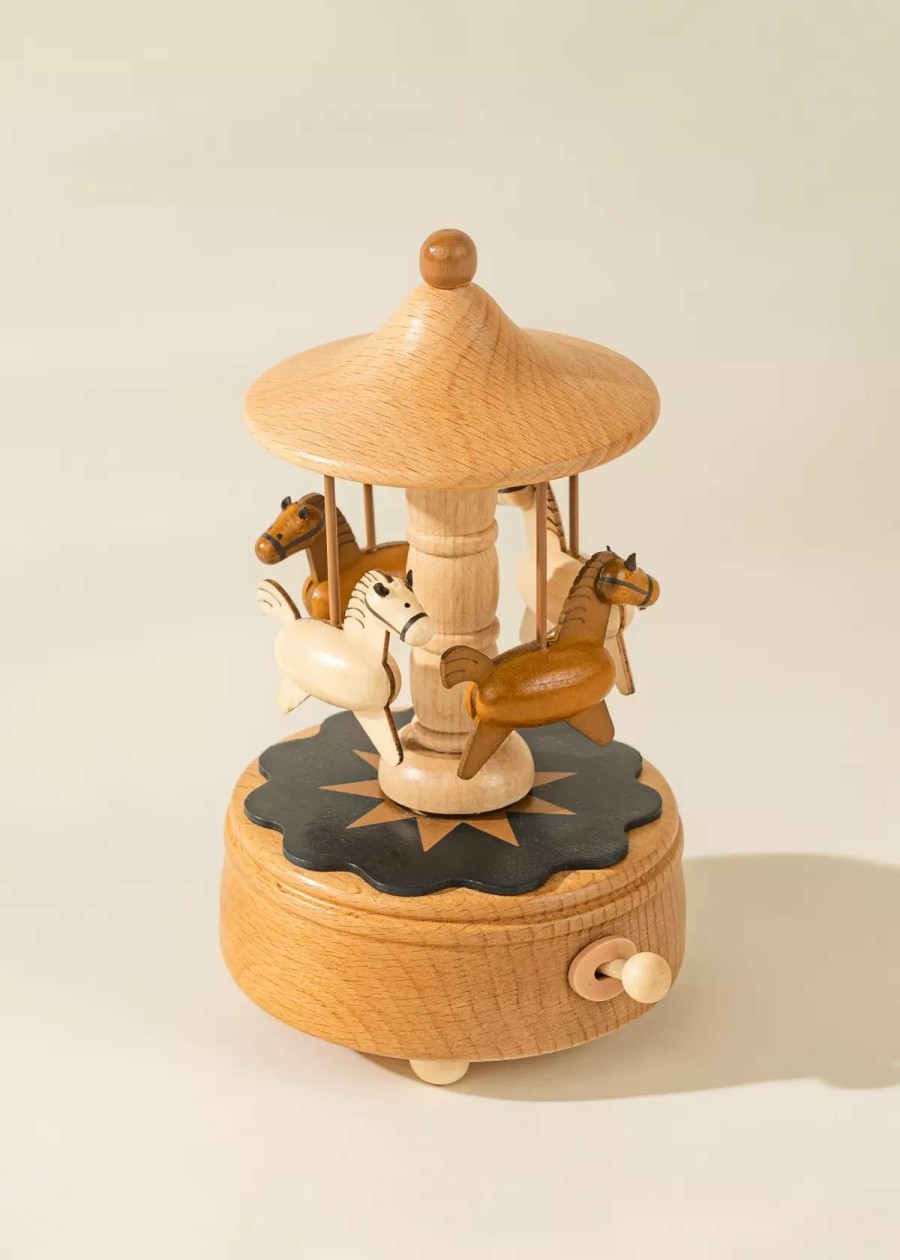 Home Essentials Coco Village Music Boxes | Wooden Music Box - The Carousel