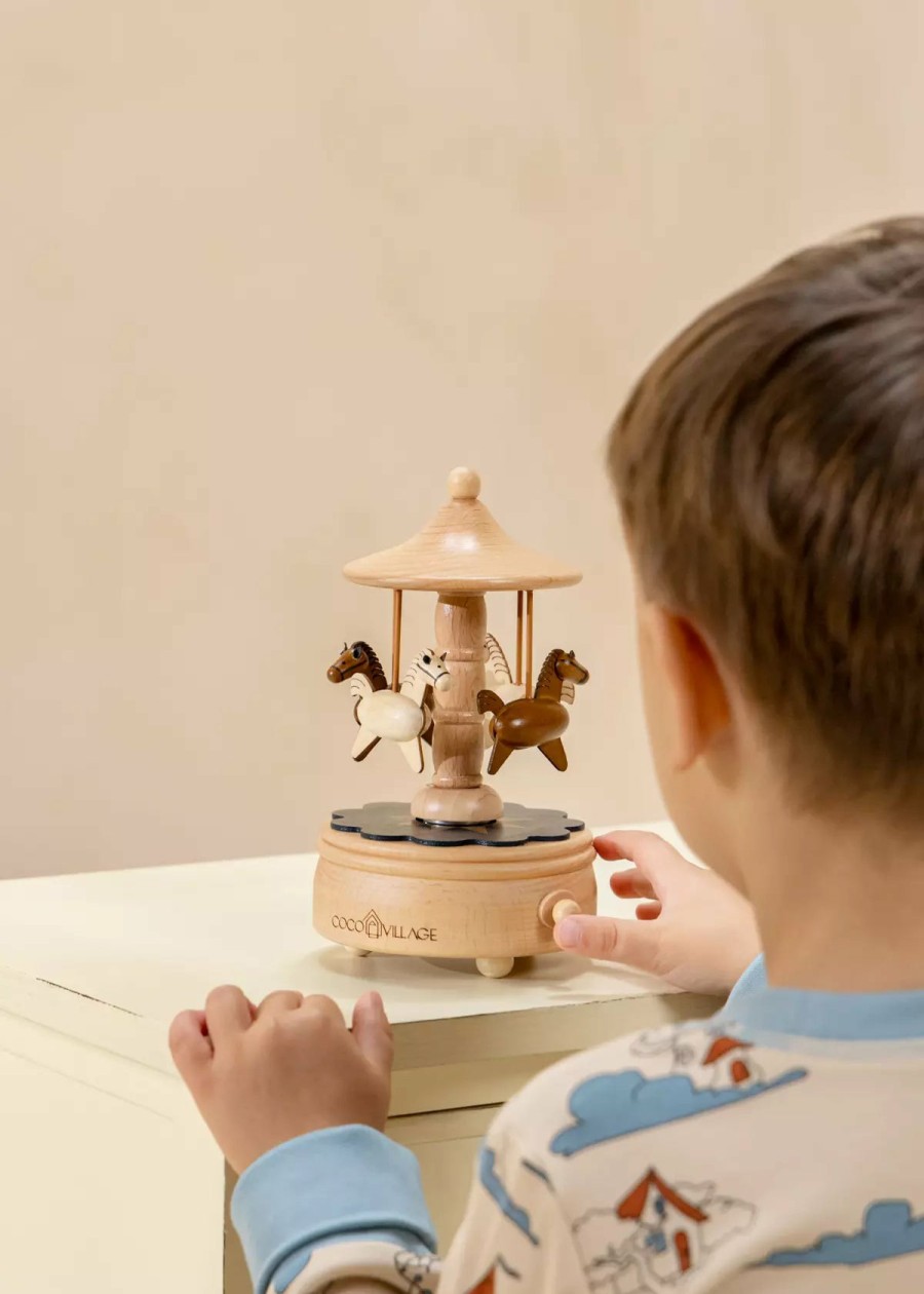 Home Essentials Coco Village Music Boxes | Wooden Music Box - The Carousel