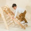 Play Coco Village Montessori Toys | Montessori Climber Ladder - Natural Wood