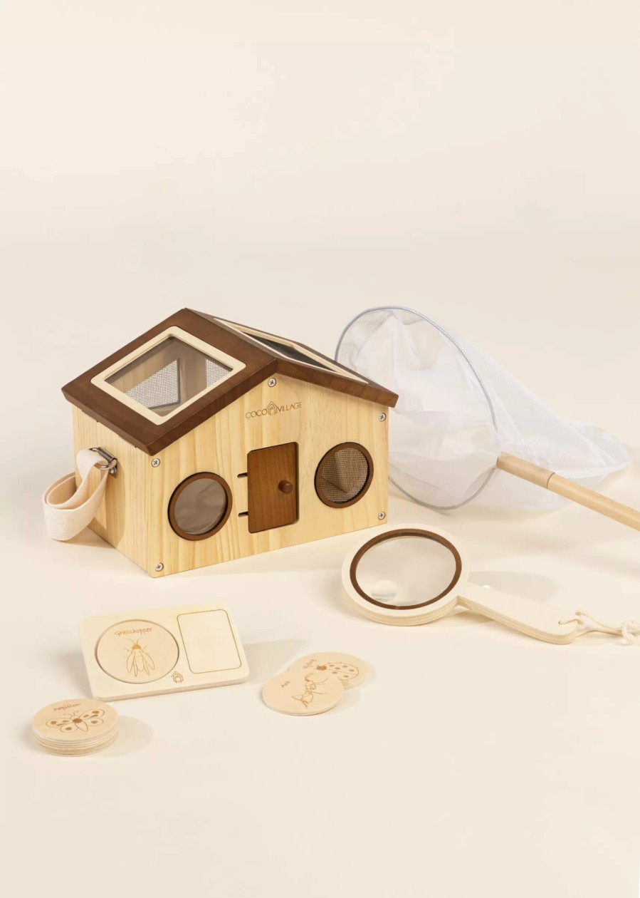 Play Coco Village Pretend Play | Wooden Bug Catcher & Exploration Set (10 Pcs)