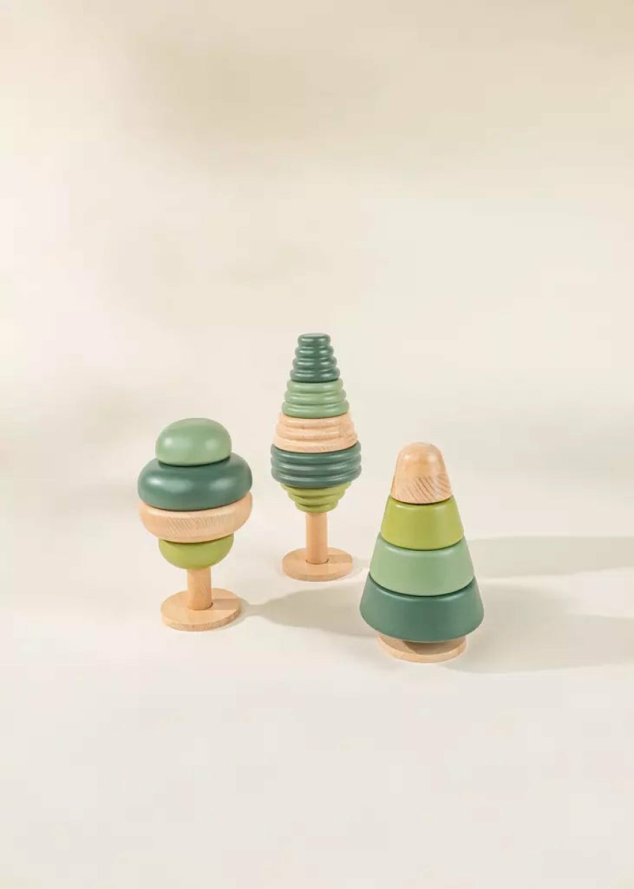 Play Coco Village Characters & Figures | Set Of 3 Wooden Stackable Trees