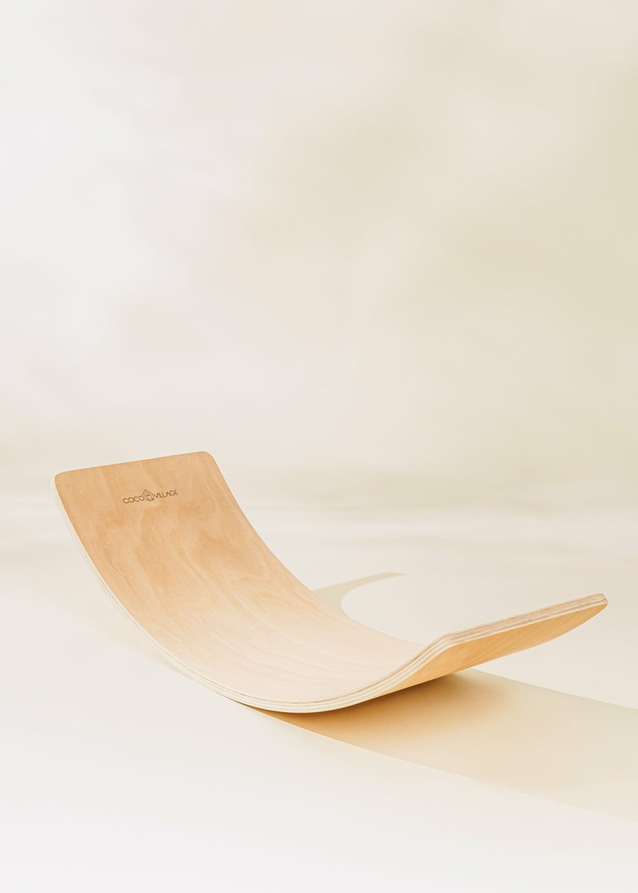 Play Coco Village Balance Boards | Balance Board - Natural Wood