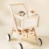 Play Coco Village Pretend Play | Wooden Shopping Cart - Foam