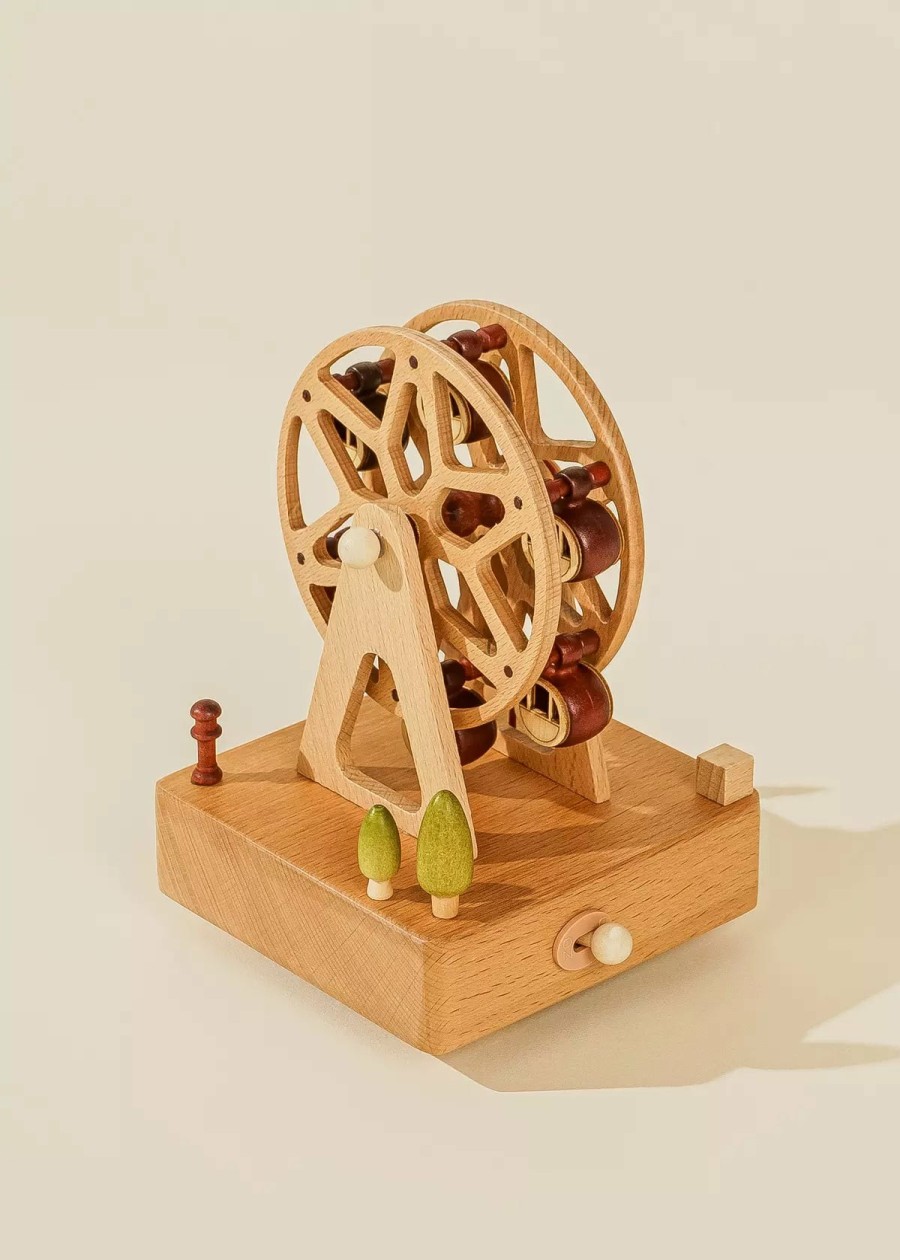 Home Essentials Coco Village Music Boxes | Wooden Music Box - Ferris Wheel