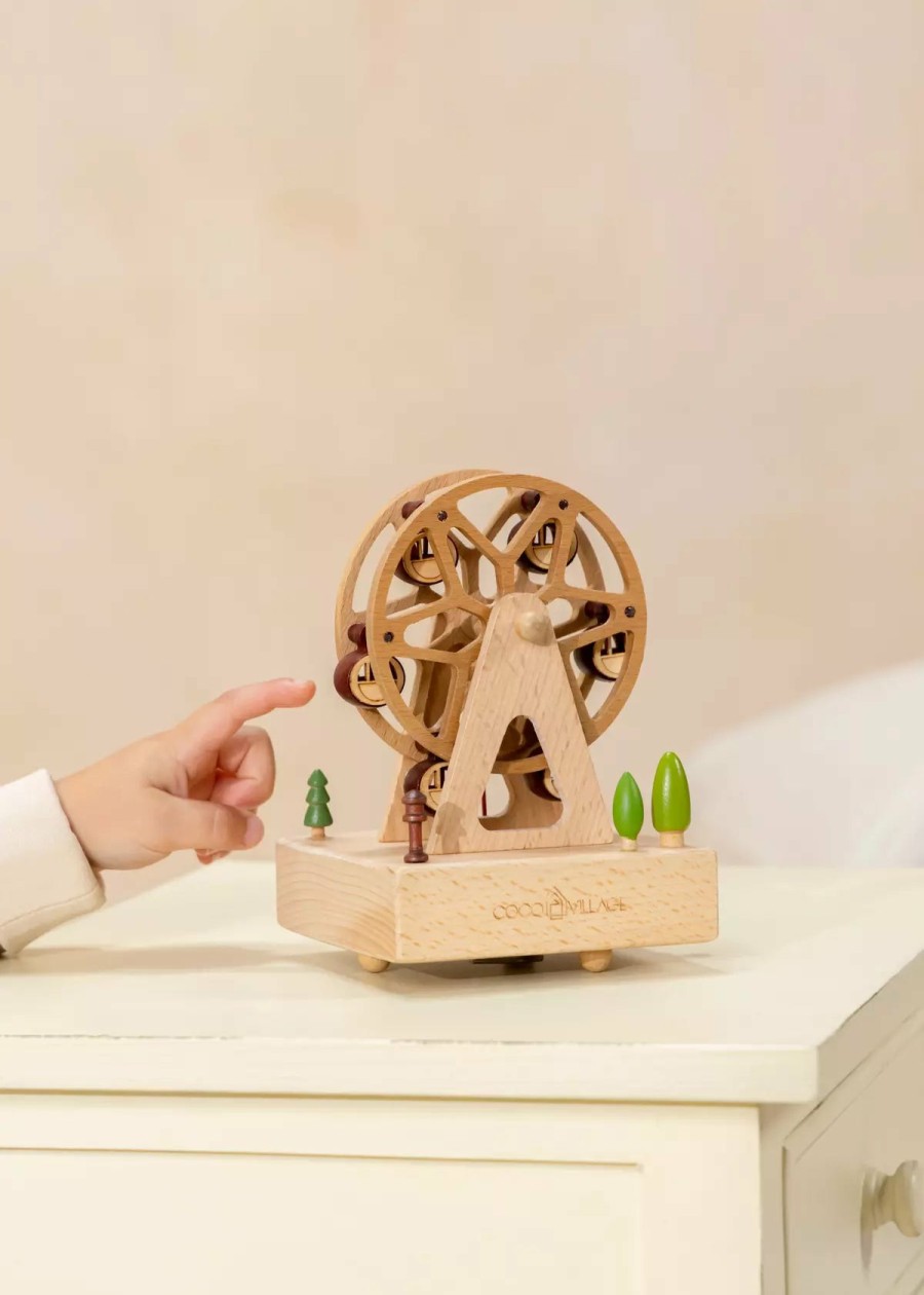 Home Essentials Coco Village Music Boxes | Wooden Music Box - Ferris Wheel