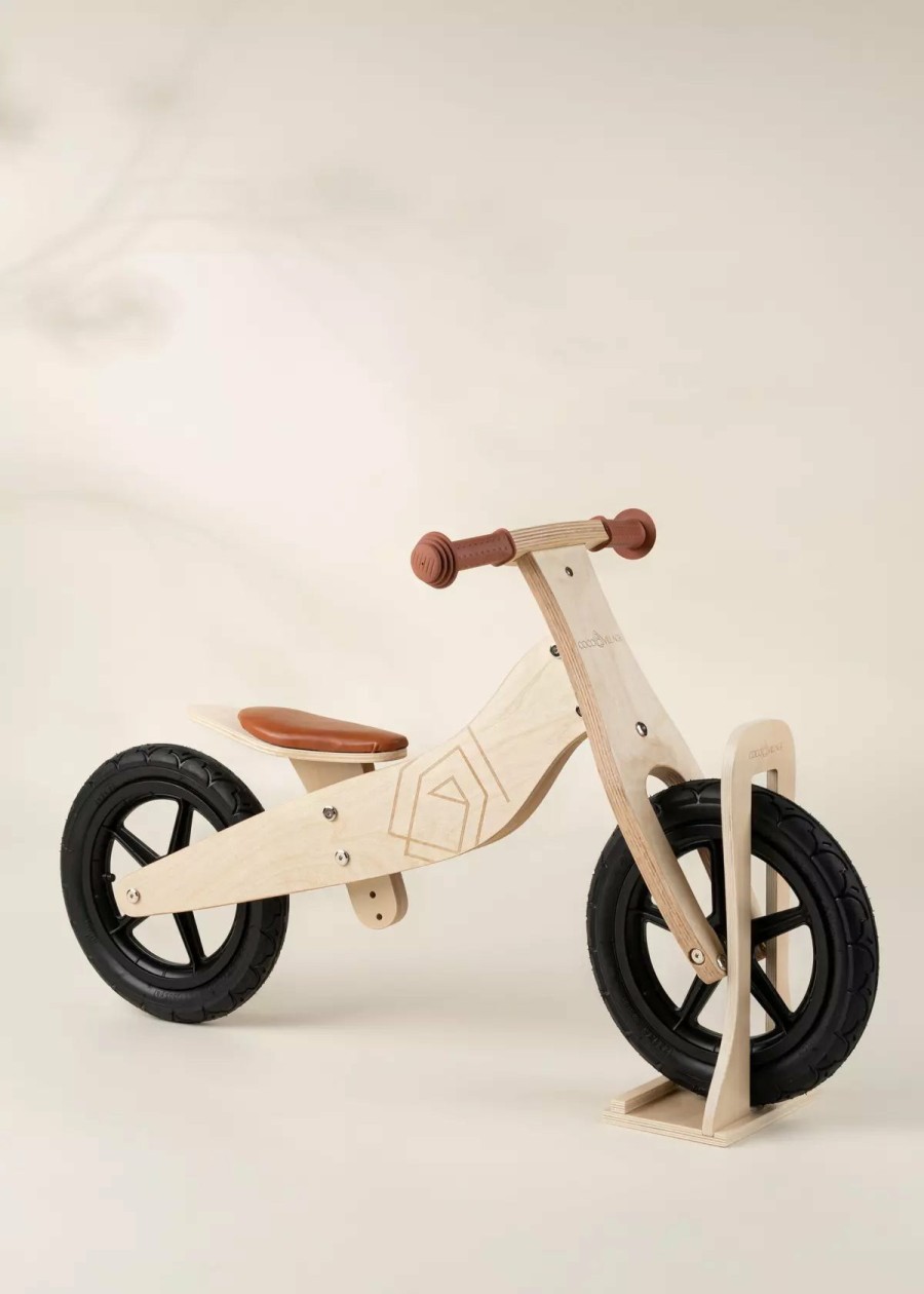 Play Coco Village Balance Bikes | Bike Stand - Natural Wood