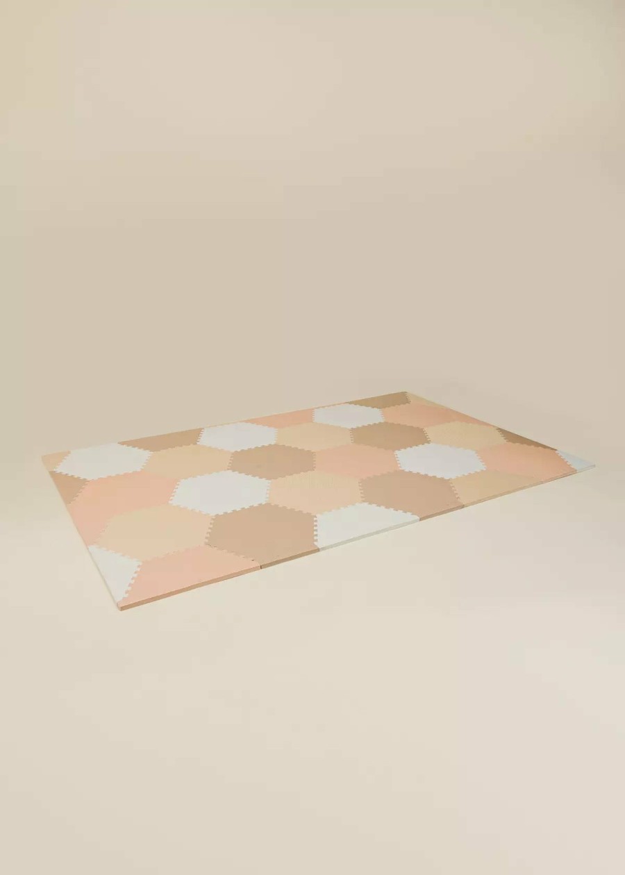 Play Coco Village Developmental Toys | Hexagon Playmat - Beige