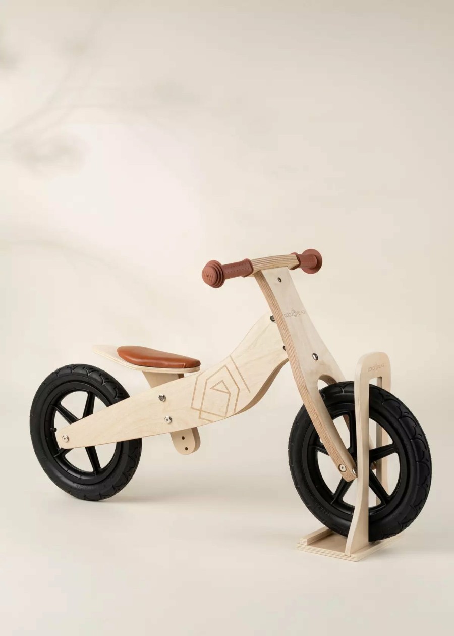 Play Coco Village Outdoor Toys | Bike Stand - Natural Wood