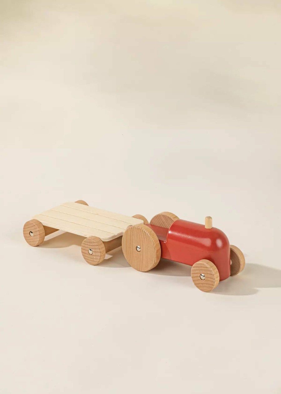 Play Coco Village Characters & Figures | Wooden Farm Tractor