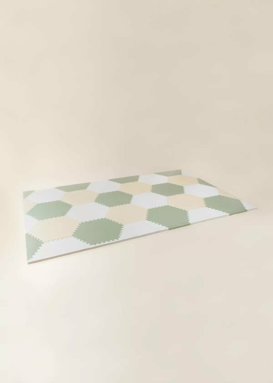 Play Coco Village Developmental Toys | Hexagon Playmat - Seafoam