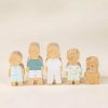 Play Coco Village Characters & Figures | Set Of 5 Family Wooden Dollhouse Characters