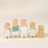 Play Coco Village Educational Toys | Set Of 5 Family Wooden Dollhouse Characters