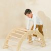 Play Coco Village Climbers | Montessori Rocker Climber - Natural Wood